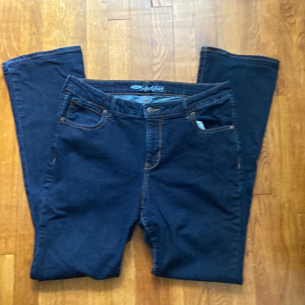Old Navy Rockstar Demi-bootcut Jeans Datenight Rock Rinse Size 16.